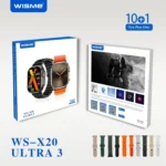 ساعت هوشمند ویسمی wisme مدل WS-X20 ULTRA3 با 10بند ساعت متنوع - Image 4