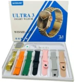 ساعت هوشمند ویسمی مدل WISME-X53 ULTRA3 با 7بند فلزی و سیلیکونی - Image 3